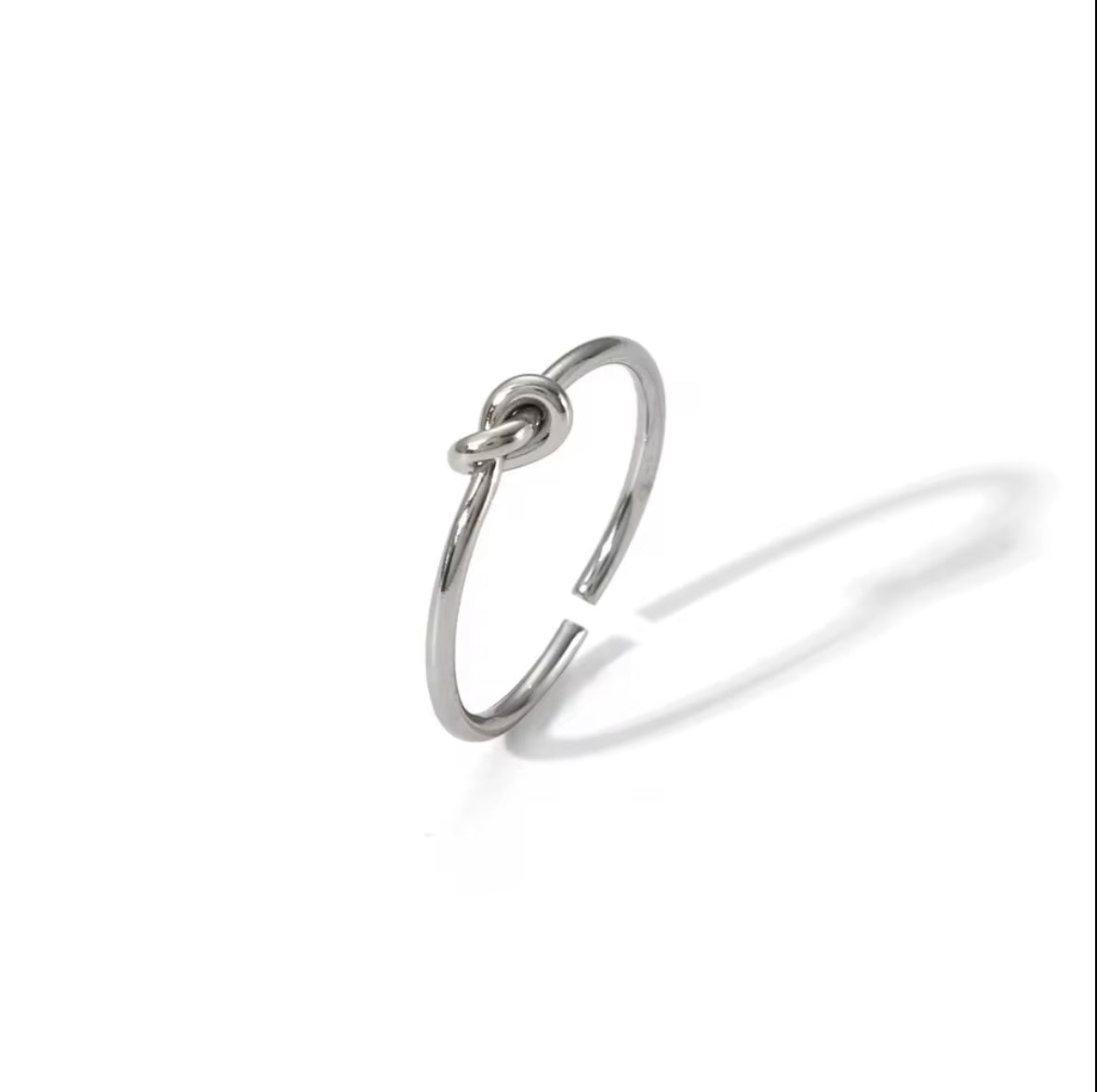 Eternal ||Silver Adjustable Knot Ring