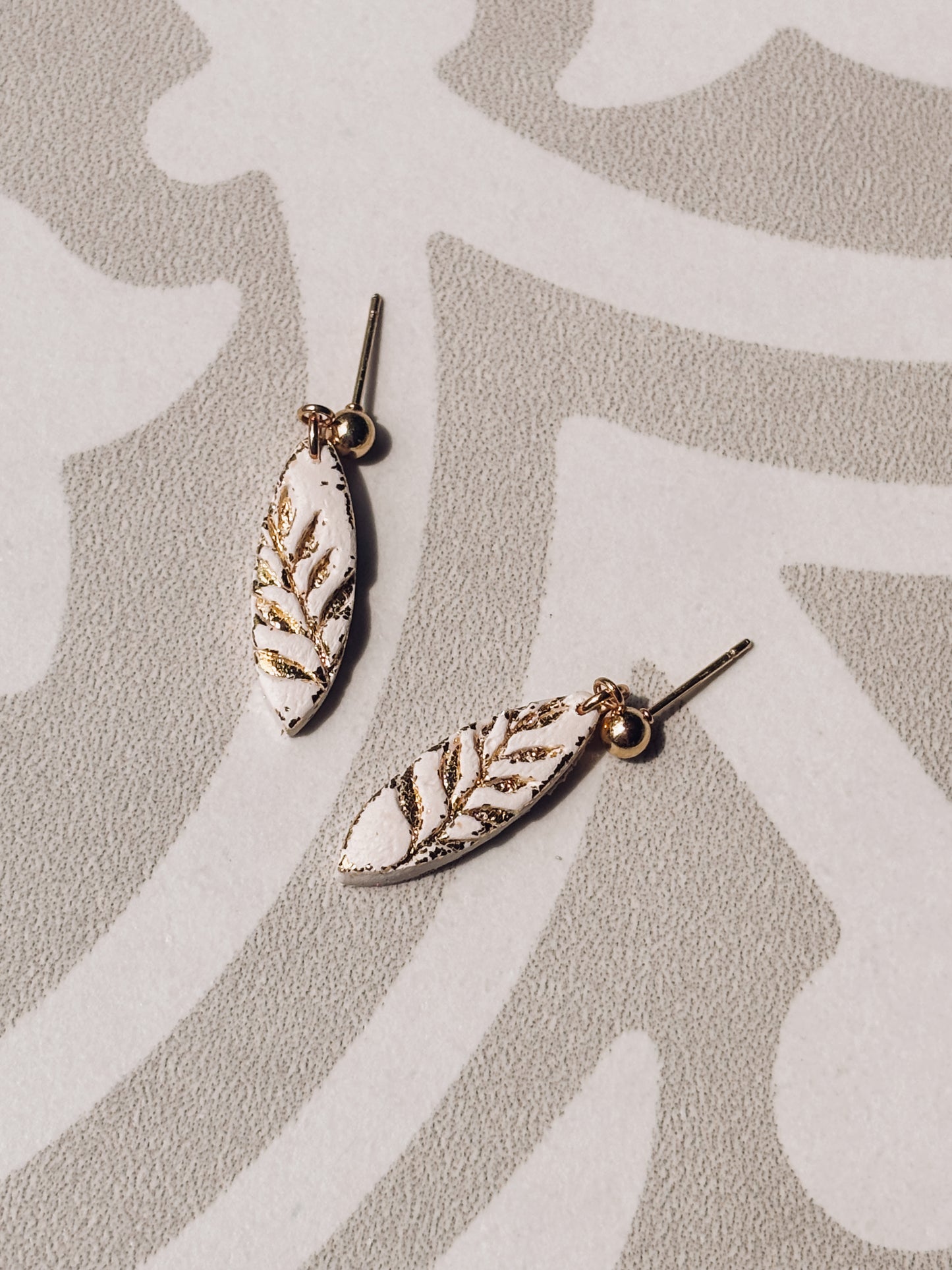 Gold Leaflet Earring