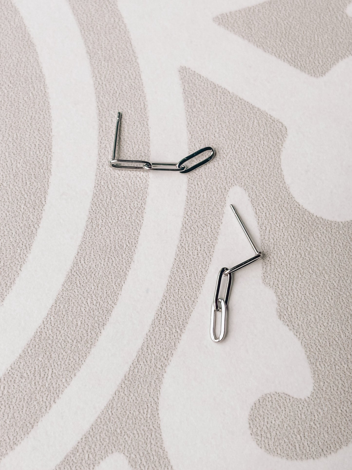 Silver Linked Earrings