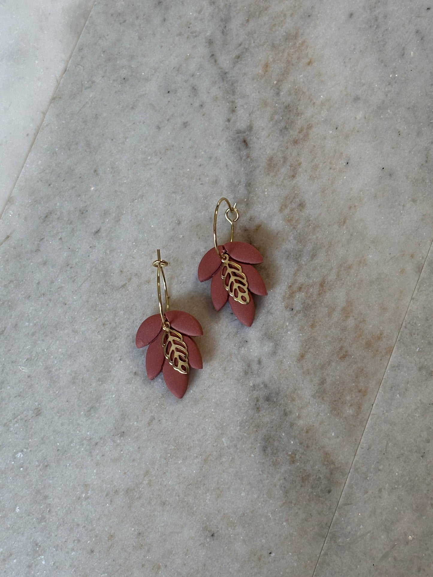 Spice hoops - Chestnut Rose
