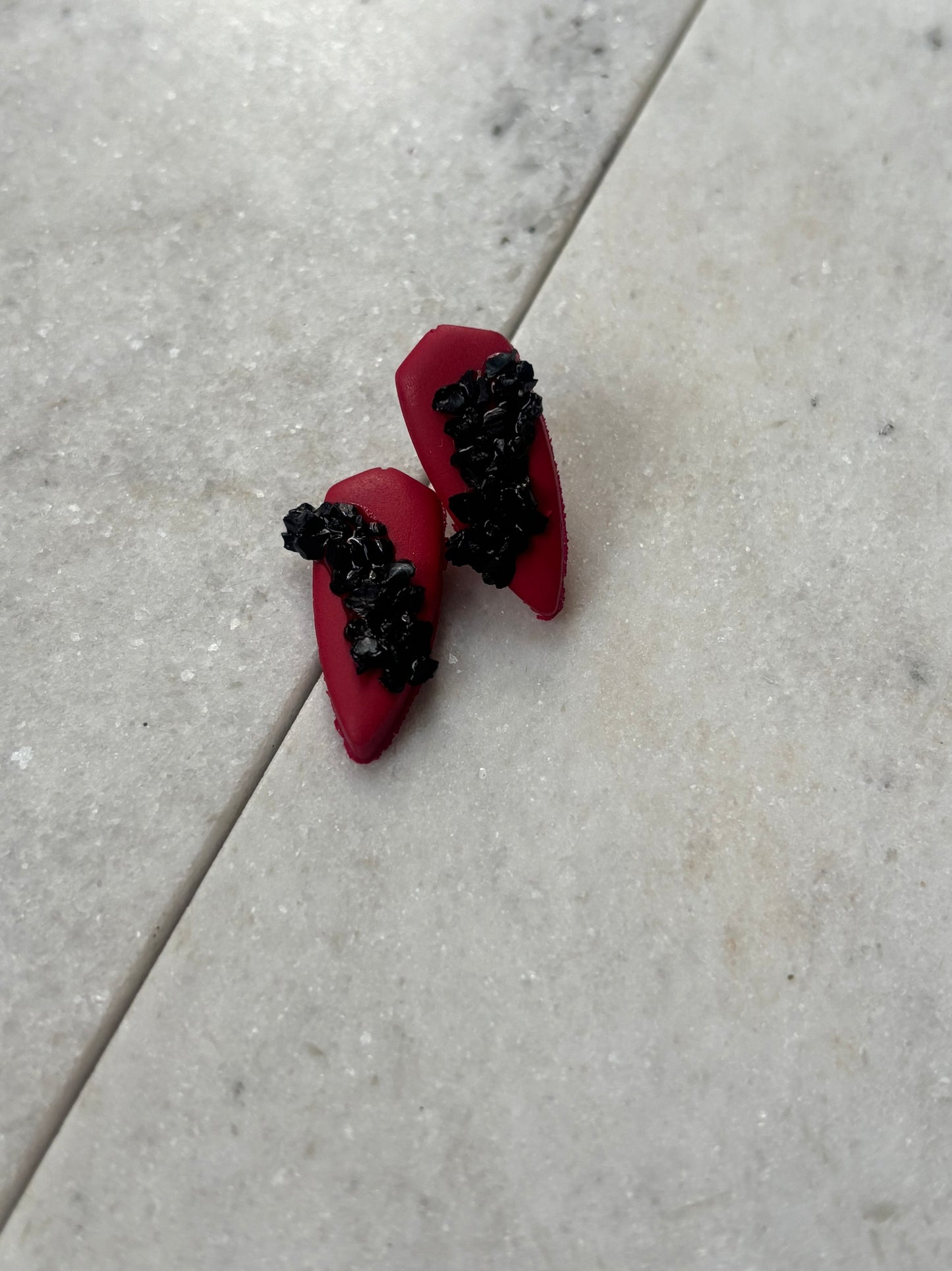 Black and Red Spikes