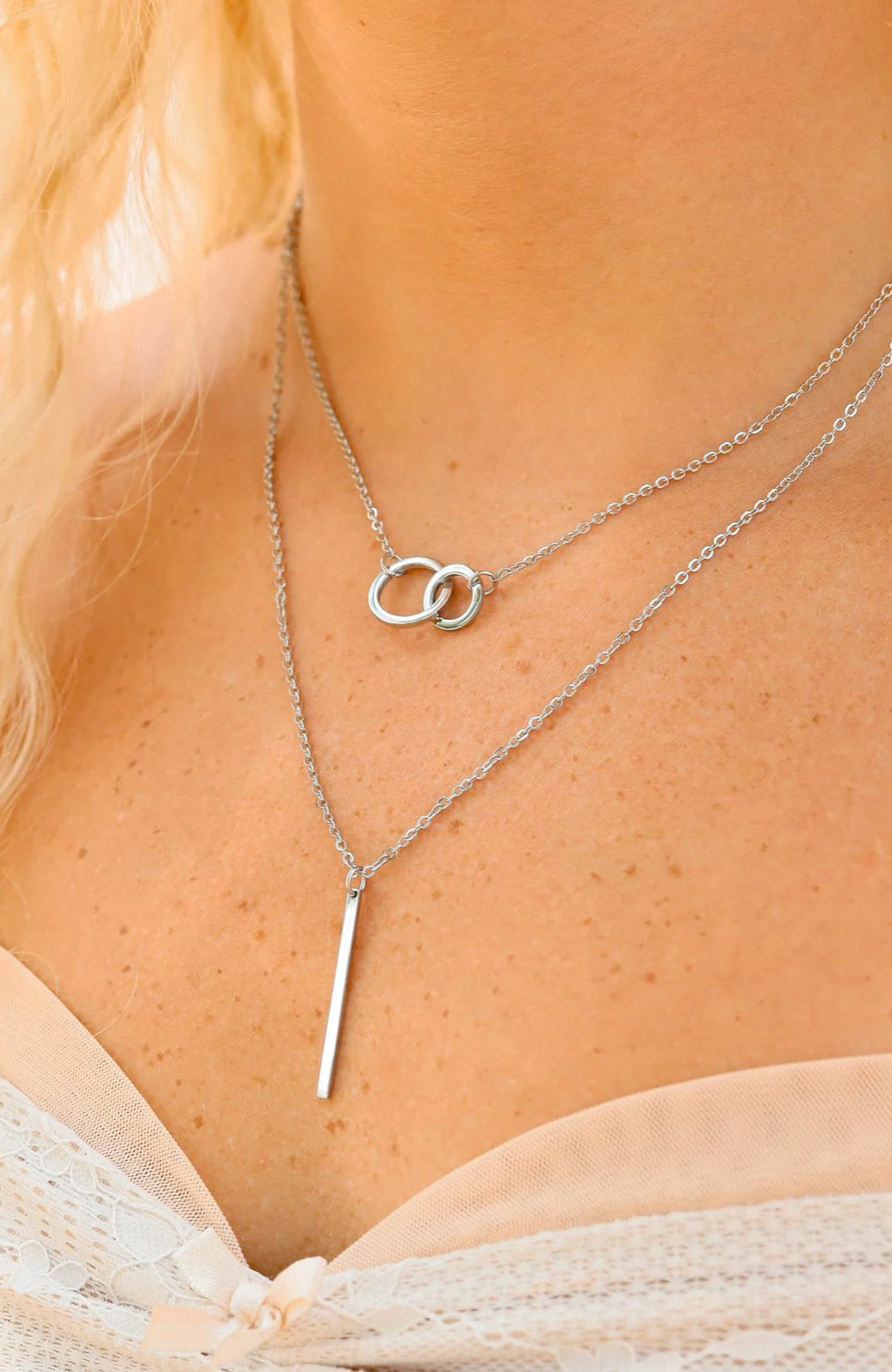 Interlock & Shine Layered Necklace