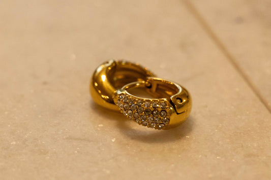 Evelyn || CZ Pave Huggies