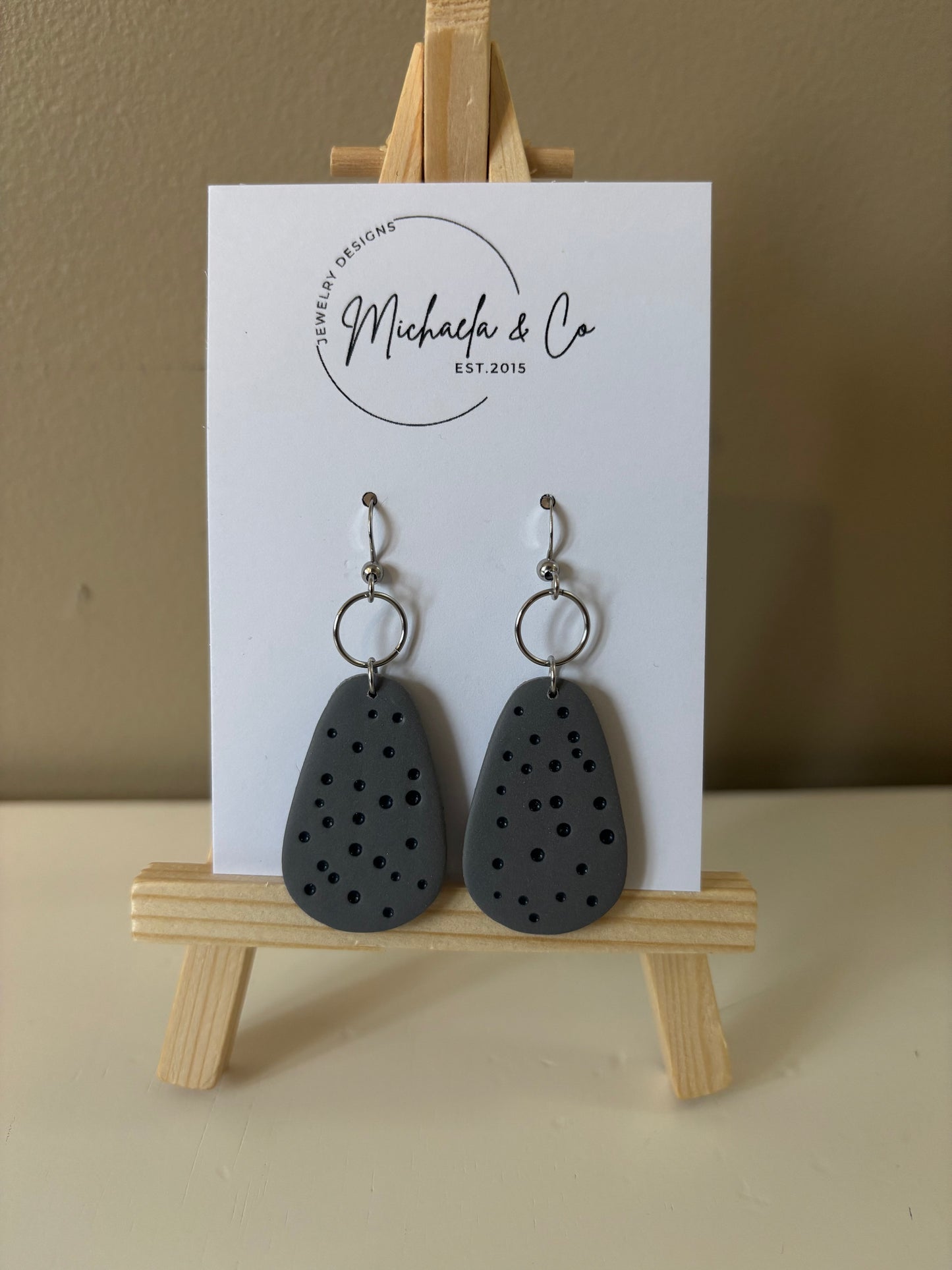 Grey and Black dangles