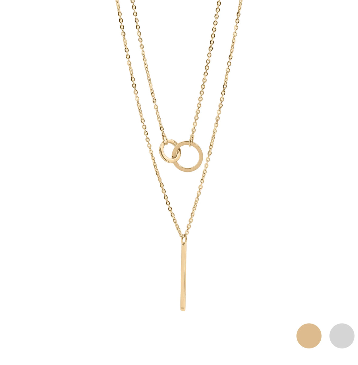 Interlock & Shine Layered Necklace