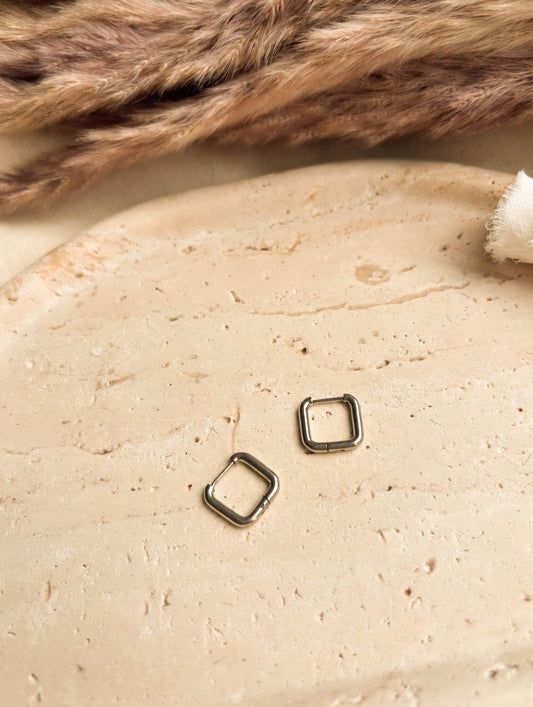 Modern Silver Hoop