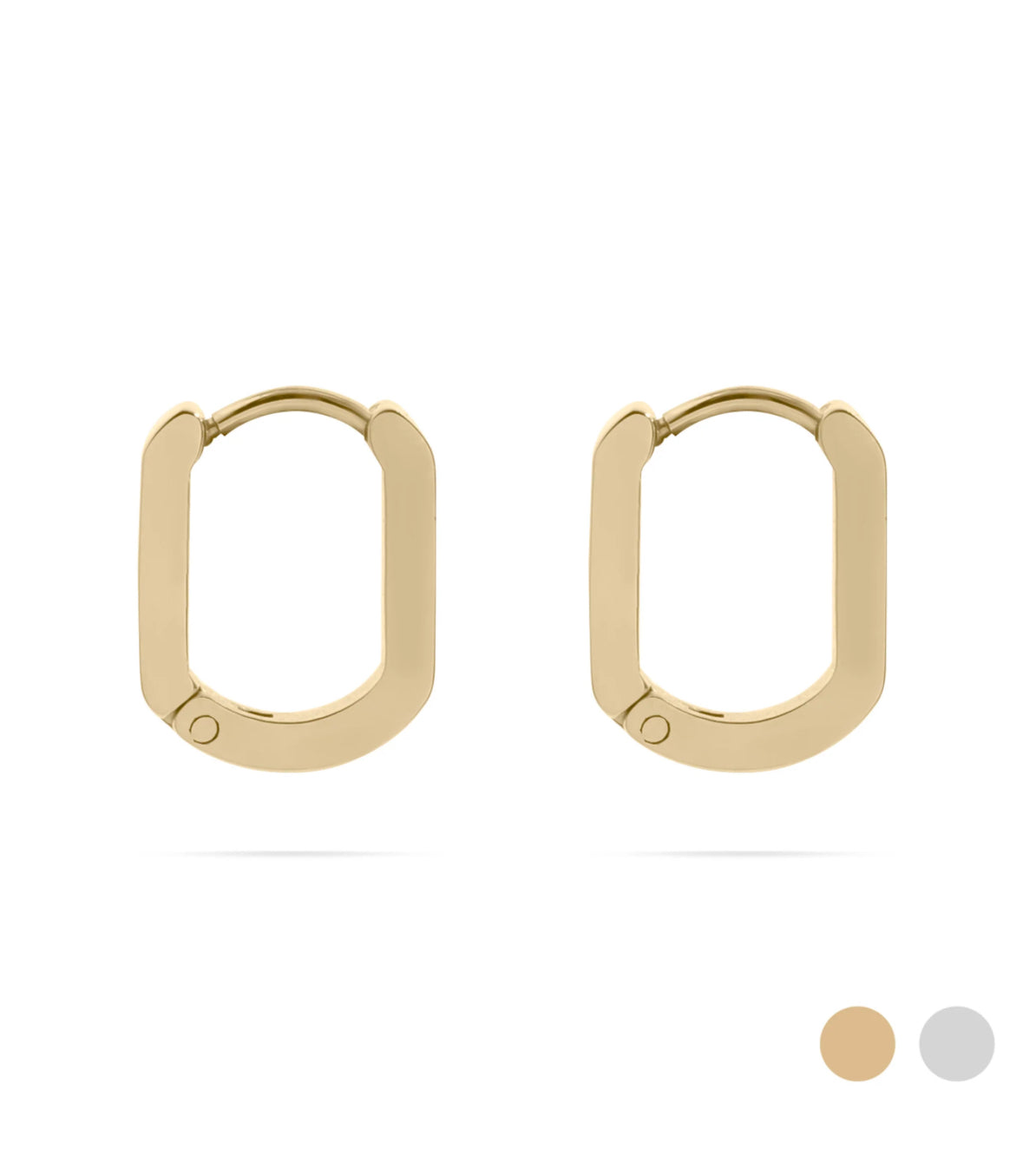Timeless Oval Hoops