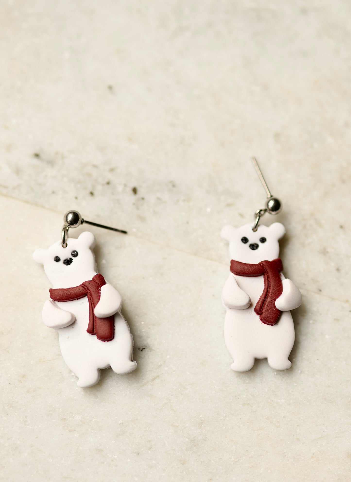 Silver Cozy Polar Bear