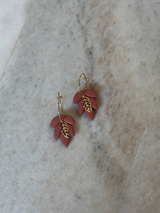 Spice hoops - Chestnut Rose