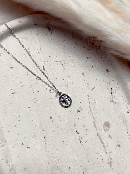 Cross Coin Necklace