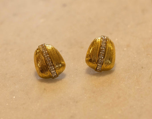 Elegance || Gold CZ Studs