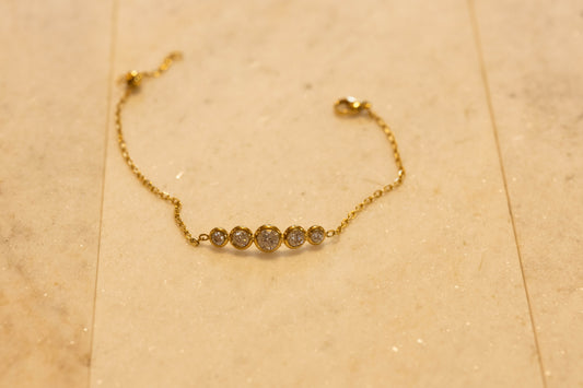Macy || Gold Cz Bracelet