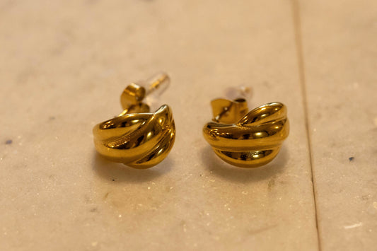 The Perfect Earring|| Gold Huggie Style Post Earring