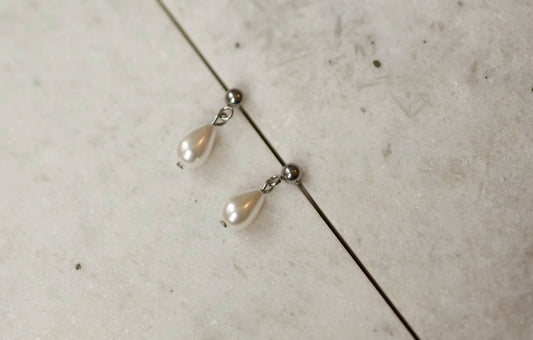 Silver Mother Of Pearl Drops