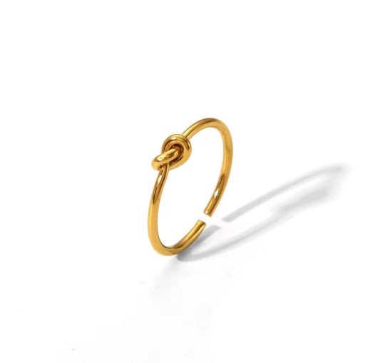 Eternal || Gold Adjustable Knot Ring