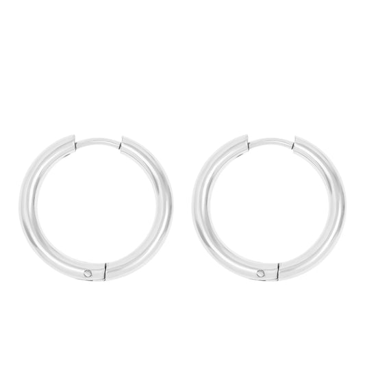 Silver Hoops