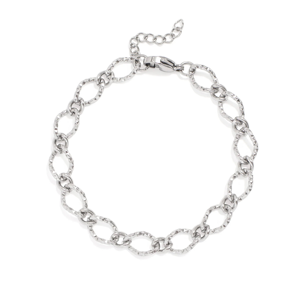 Hammered Luxe Chain Bracelet