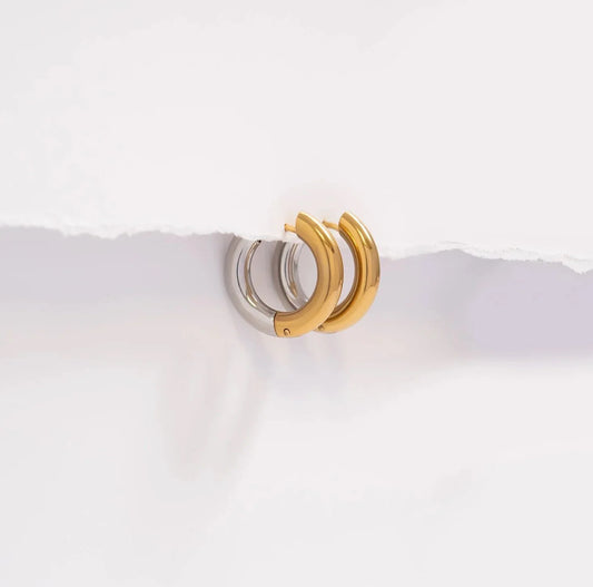 Mixed Metals Hoops