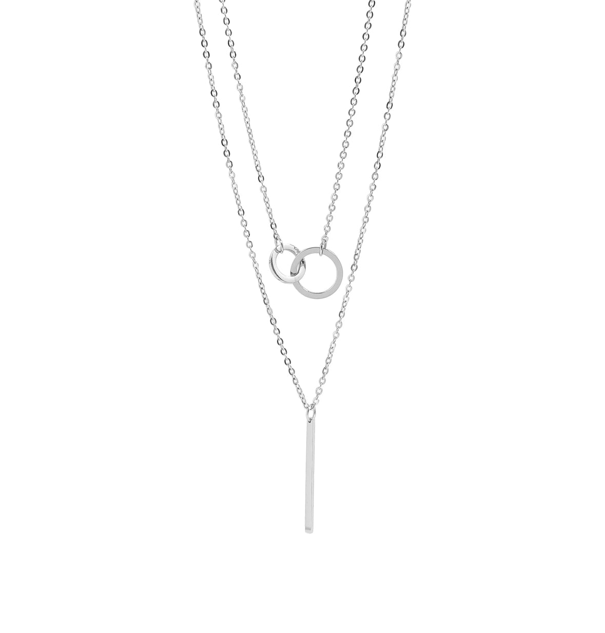 Interlock & Shine Layered Necklace
