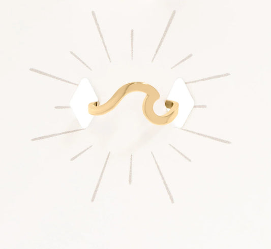 Wave Toe Ring