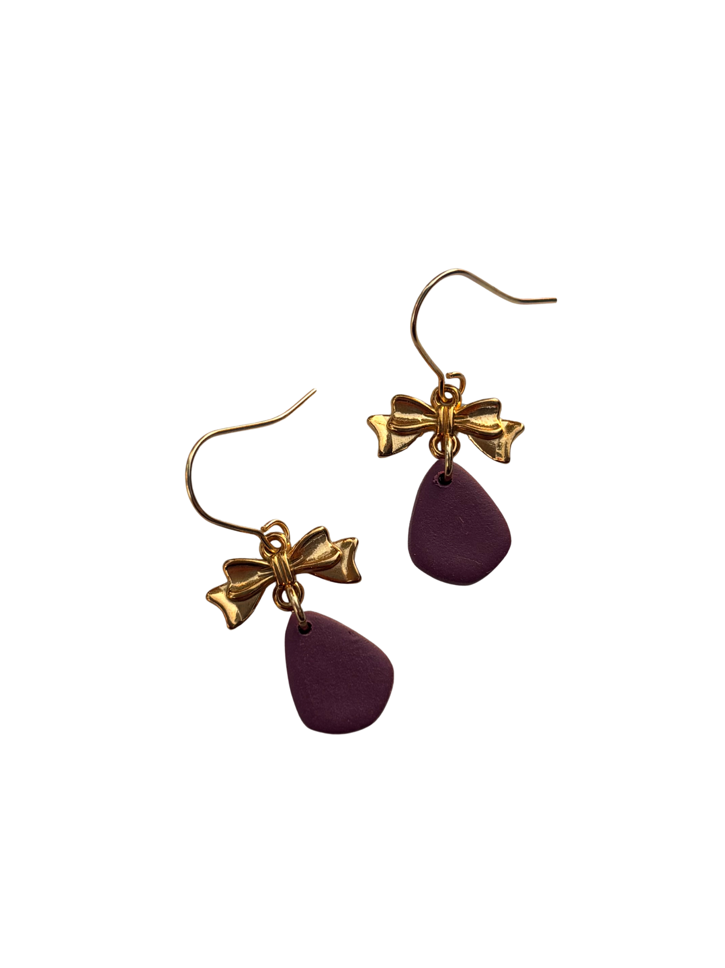 Plum Bow Dangles