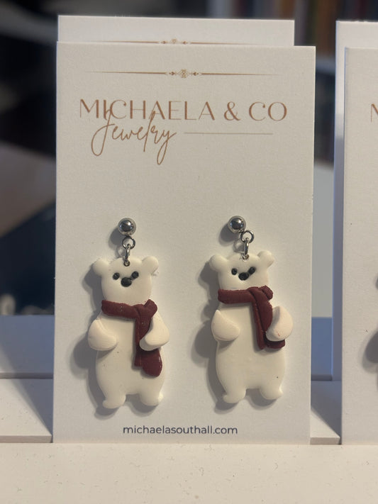 Kin’s Frosted Daydreams Inventory - Polar Bear with Scarf -silver