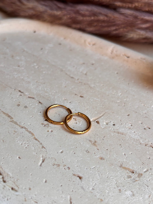 Featherlight Gold Hoops